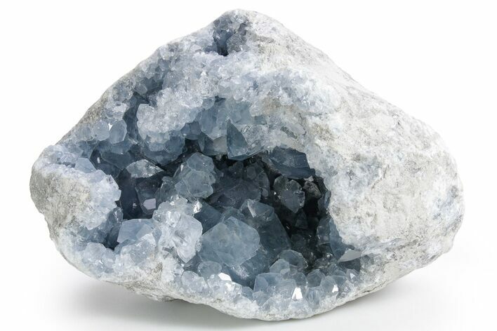 Sparkling Celestine (Celestite) Geode - Madagascar #358951